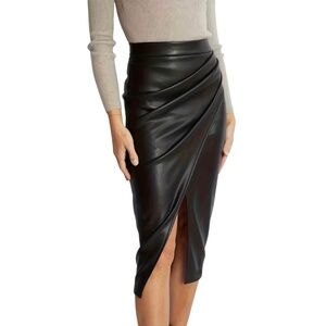 The Commense Faux Leather Skirt